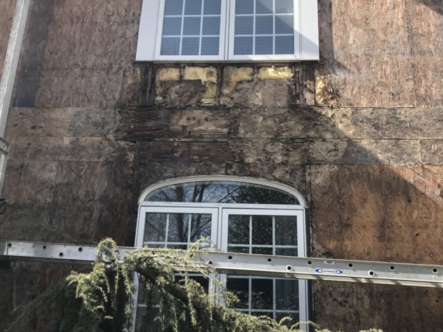 Remove stucco before and after